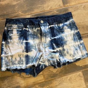 J Brand cut off short in Tie Estate Blu in size 25